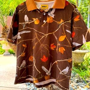 Golf Wang Owl Tree’s Brown Pique Polo 2019